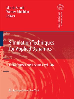 cover image of Simulation Techniques for Applied Dynamics